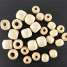 Wooden macramé beads Wholesale – lacquered, on a string