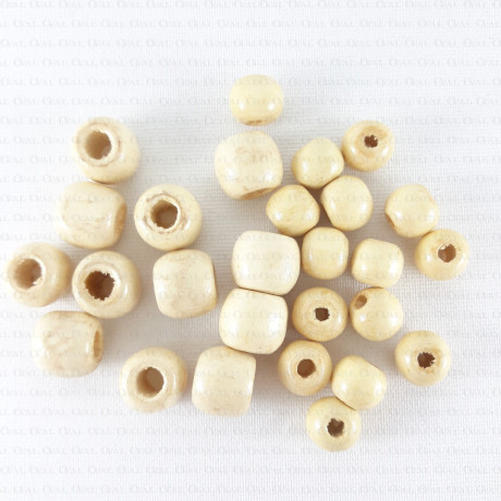 Wooden macramé beads Wholesale – lacquered, on a string