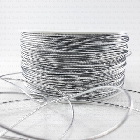 Gumka okrągła 1mm/50m złota i srebrna 2614