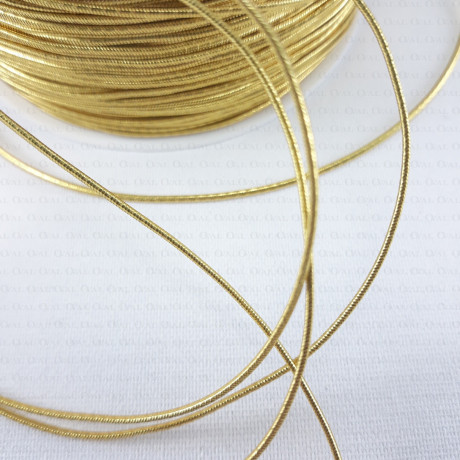 Round elastic 1.3mm/50m gold and silver 2614