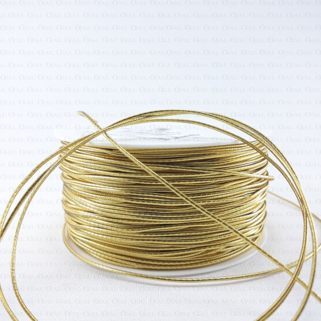 Gumka okrągła 1mm/50m złota i srebrna 2614