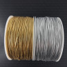 Round elastic 1.3mm/50m gold and silver 2614