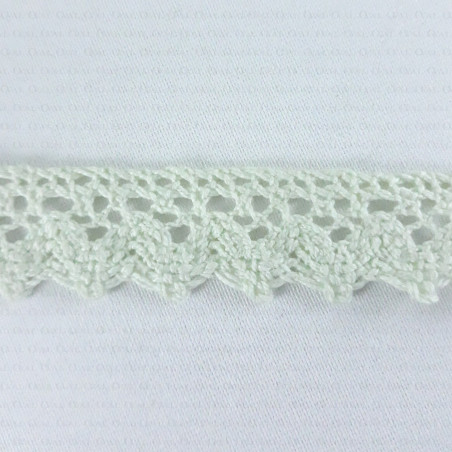 Cotton lace scallop 20mm/25m mint 536