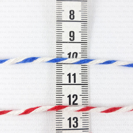 Sznurek bawełniany 2mm/50m dwukolorowy  2615