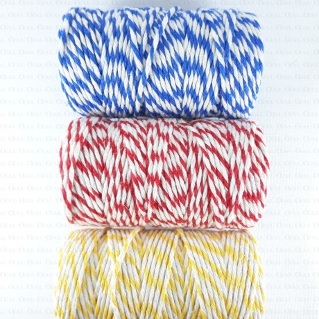 Sznurek bawełniany 2mm/50m dwukolorowy  2615