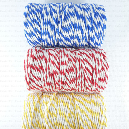 Sznurek bawełniany 2mm/50m dwukolorowy  2615