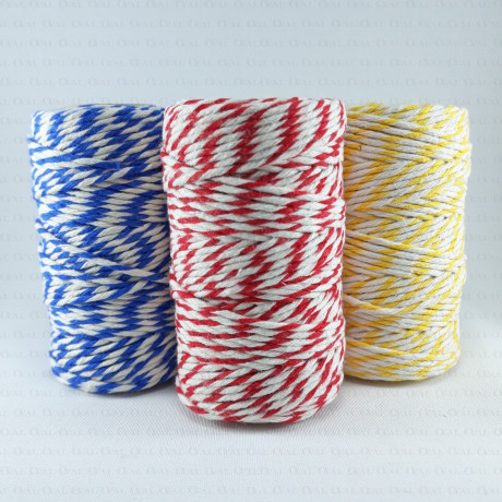 Sznurek bawełniany 2mm/50m dwukolorowy  2615