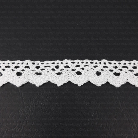 Cotton lace scallop D 15mm /1 or 25 yards 345