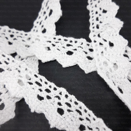 Cotton lace scallop D 15mm /1 or 25 yards 345