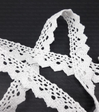 Cotton lace scallop D 15mm /1 or 25 yards 345