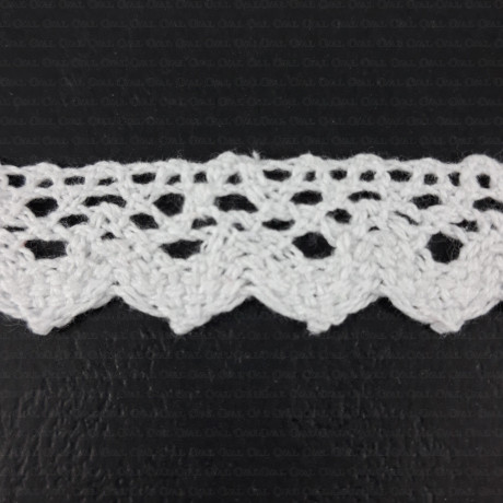 Cotton lace scallop D 15mm /1 or 25 yards 345
