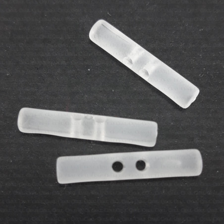 Plastic button, pack of 10 or 144 pcs, 4x23mm, no. 678