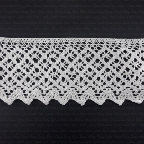 Cotton lace 80mm/1 or 25m white 2624