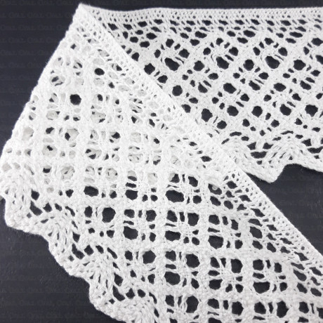 Cotton lace 80mm/1 or 25m white 2624