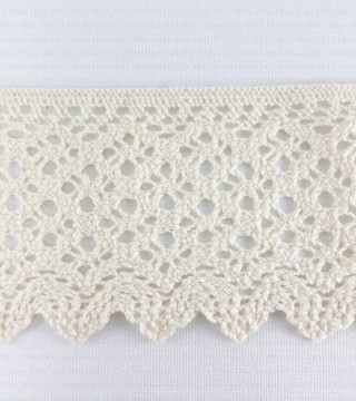Cotton lace 80mm/1 or 25m ecru 2625
