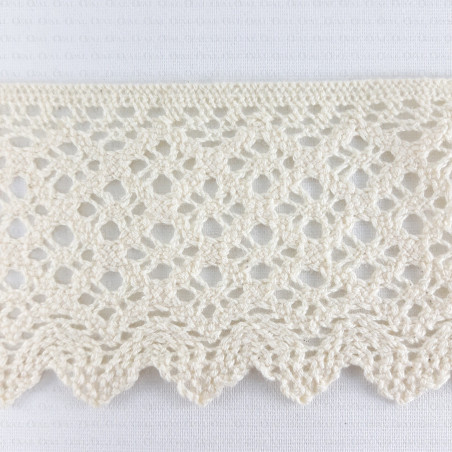 Cotton lace 80mm/1 or 25m ecru 2625