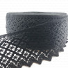 80mm/1 or 25mm cotton lace, black 2626