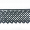 80mm/1 or 25mm cotton lace, black 2626