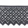 80mm/1 or 25mm cotton lace, black 2626