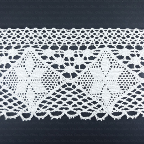Cotton lace 100mm/1 or 25m white 333