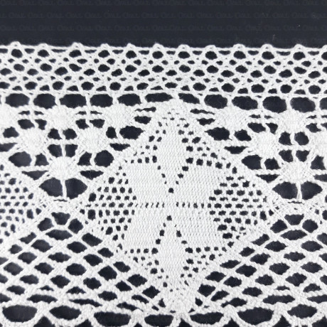 Cotton lace 100mm/1 or 25m white 333