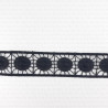 Guipure lace trim 30mm/1 or 20m white and black 2406