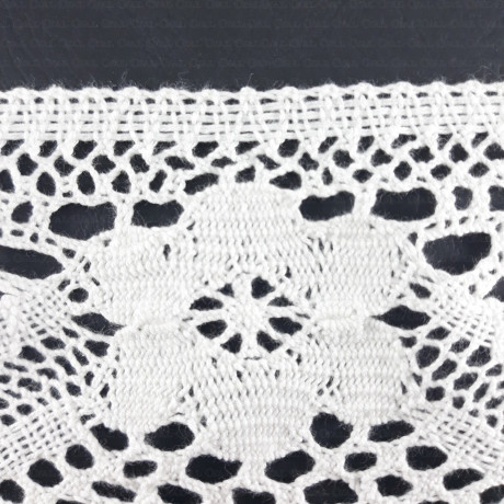 Cotton lace 80mm/1 or 25m white 2641