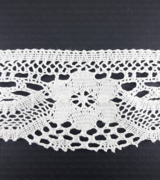 Cotton lace 80mm/1 or 25m white 2641