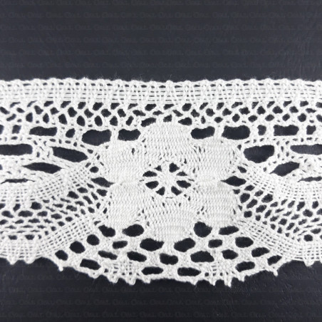 Cotton lace 80mm/1 or 25m white 2641