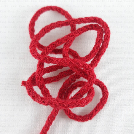 Cotton cord 3mm/100m red 2646