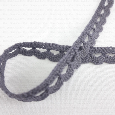 Cotton lace 9mm/1 or 25 yards grey 2650