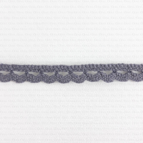 Cotton lace 9mm/1 or 25 yards grey 2650