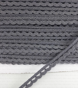 Koronka bawełniana 9mm/1 lub 25yard szary 2650