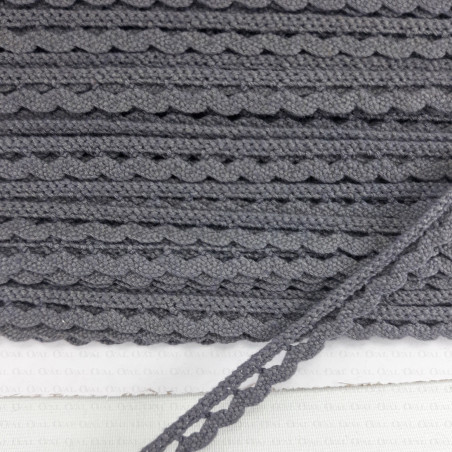 Cotton lace 9mm/1 or 25 yards grey 2650