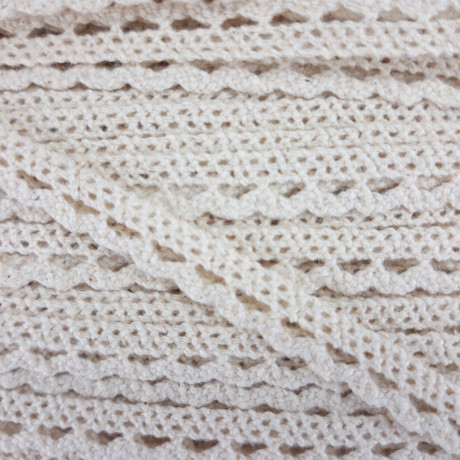 Koronka bawełniana 9mm/1 lub 25yard ecru 2651