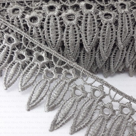 Guipure lace 55mm olive 2665