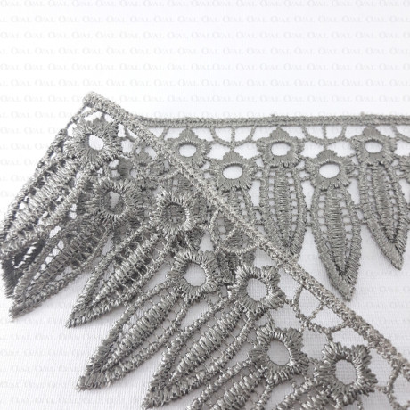 Guipure lace 55mm olive 2665