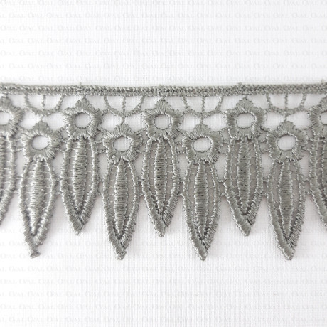 Guipure lace 55mm olive 2665