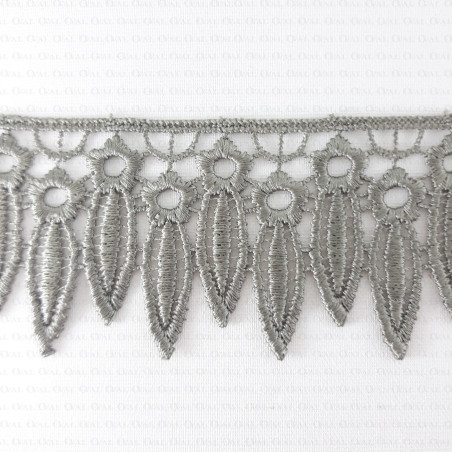 Guipure lace 55mm olive 2665