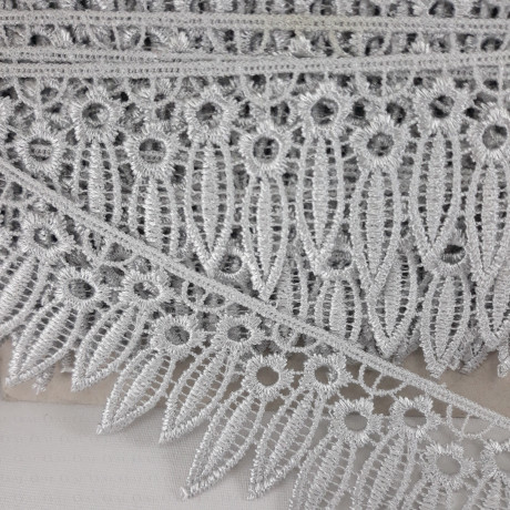 Guipure lace 55mm grey 2669