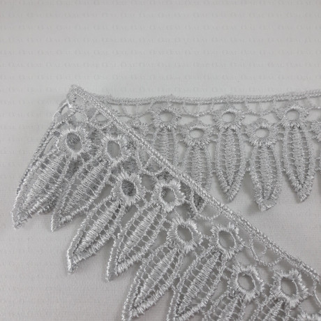 Guipure lace 55mm grey 2669