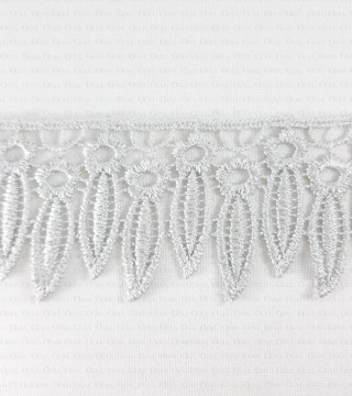 Guipure lace 55mm grey 2669