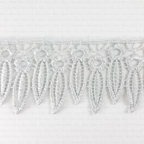 Guipure lace 55mm grey 2669
