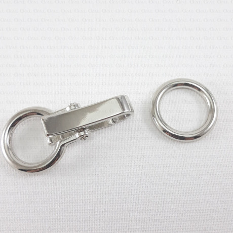 Metal clasp gold, dark nickel, silver 60mm, 1001