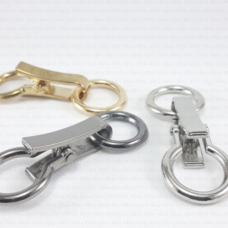 Metal clasp gold, dark nickel, silver 60mm, 1001