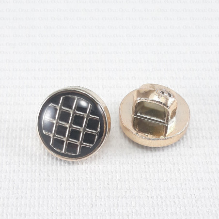 Metalised button 9mm/10 or 200 pcs 2673