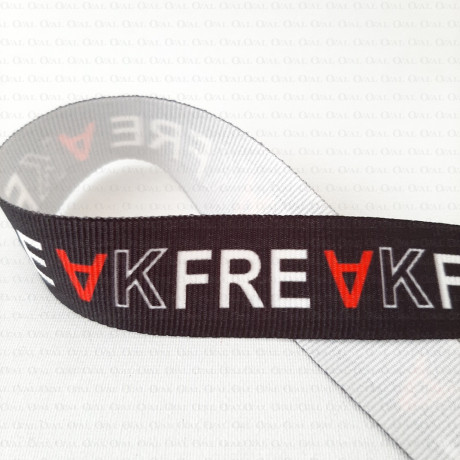 Taśma ozdobna z napisami 25mm 2362