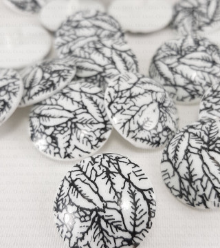 Plastic button 15mm, 22mm / 10 or 144 pcs 1092