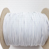 Round Elastic White and Black 2mm /100m no.528