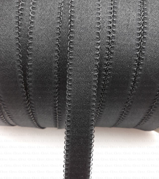 15mm/1m shoulder strap elastic black 2685
